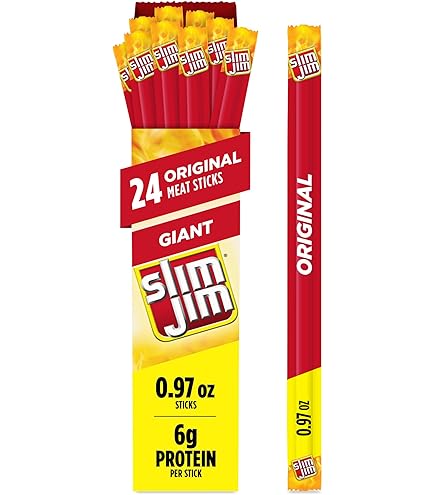 Amazon.com: Slim Jim Giant Smoked Snacks, Original, 0.97-Ounce